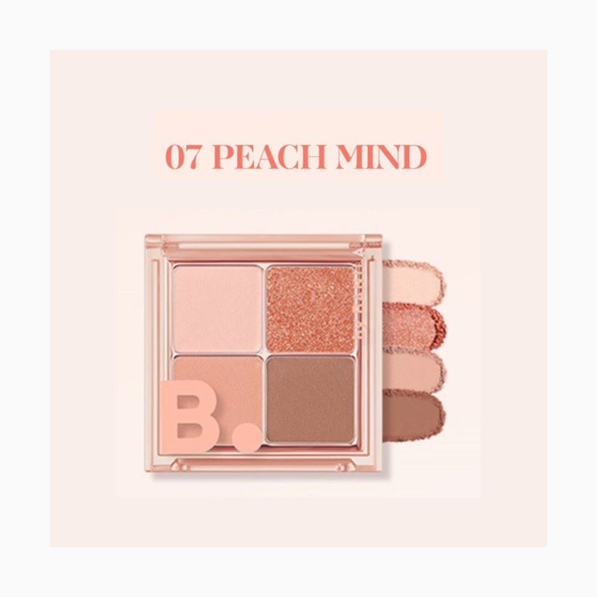 B.by BANILA Mood On Eye Palette 07 Peach Mind-7G