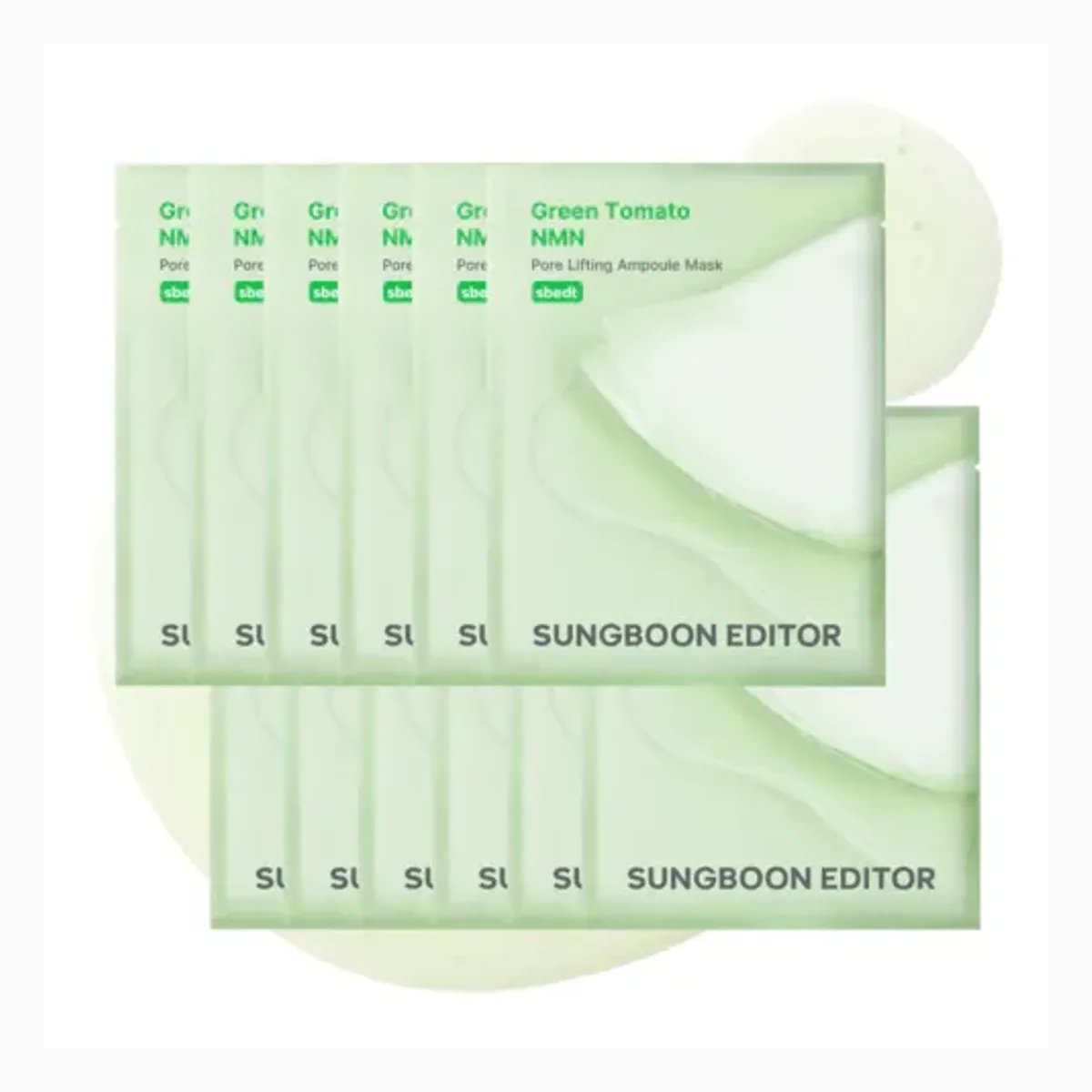 Sungboon Editor Green Tomato NMN Pore Lifting Ampoule Mask 23g*10pcs