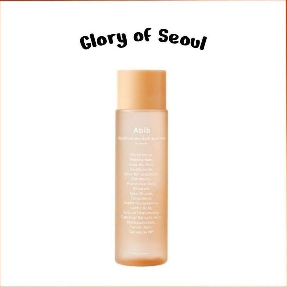 Abib Glutathione dark spot toner
Skin booster