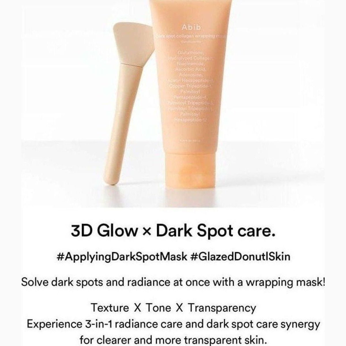 Abib Dark spot collagen wraping mask
Glutathione film
