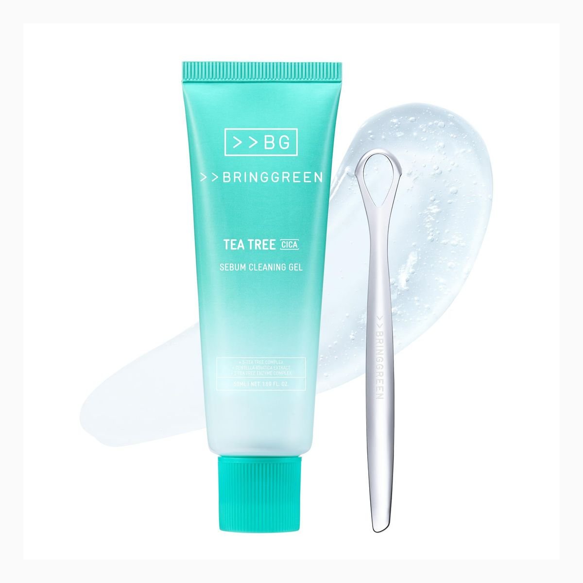 BRING GREEN TEA TREE CICA SEBUM CLEANIG GEL 50mL + SEBUM CLEANER SET