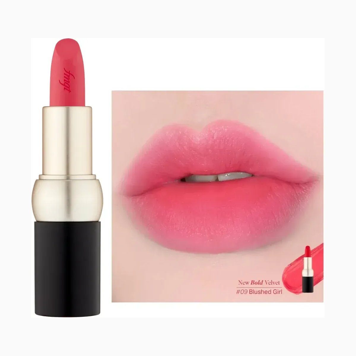 NEW BOLD VELVET LIPSTICK 09 BLUSHED GIRL