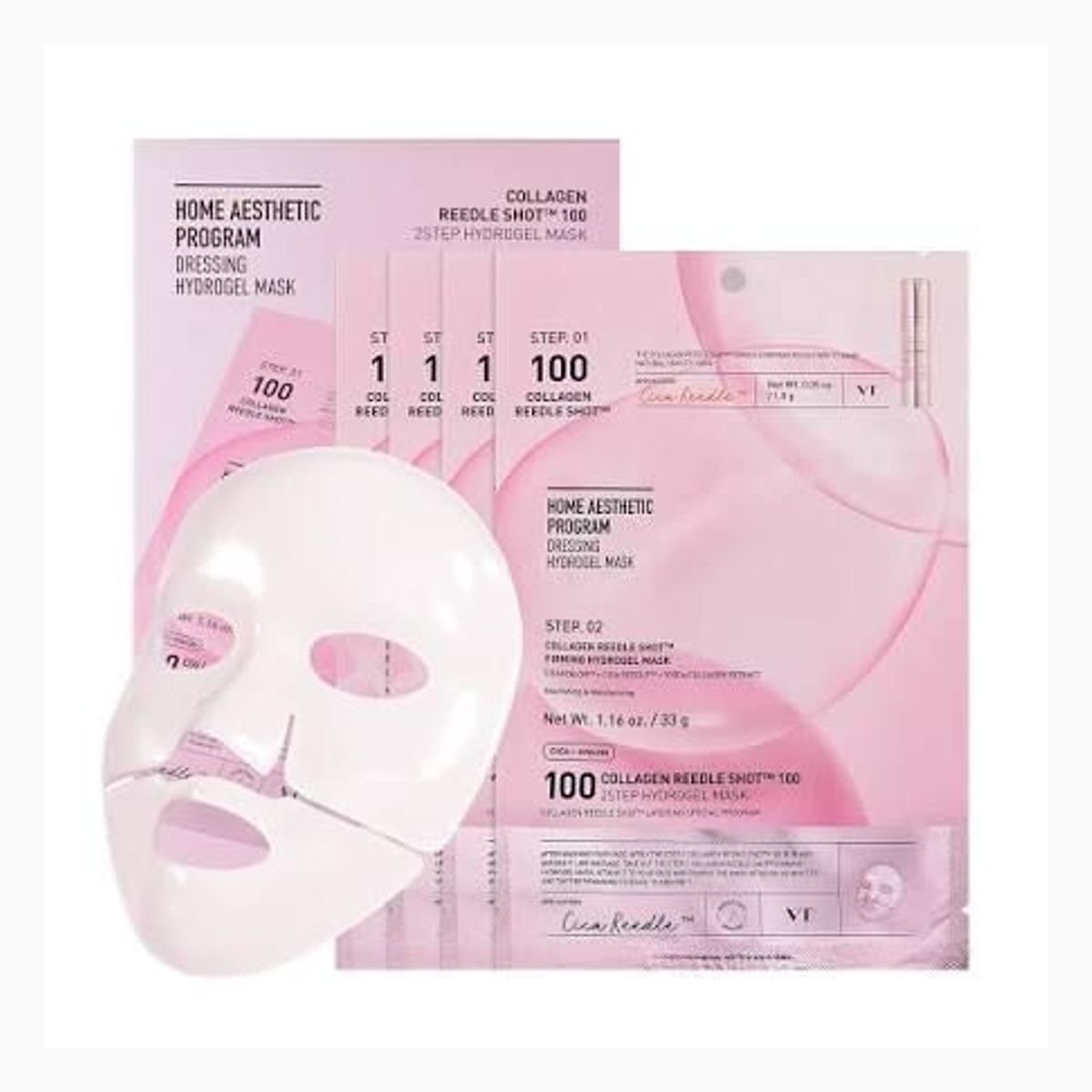 VT COLLAGEN REEDLE SHOT 2STEP HYDROGEL MASK (4EA)