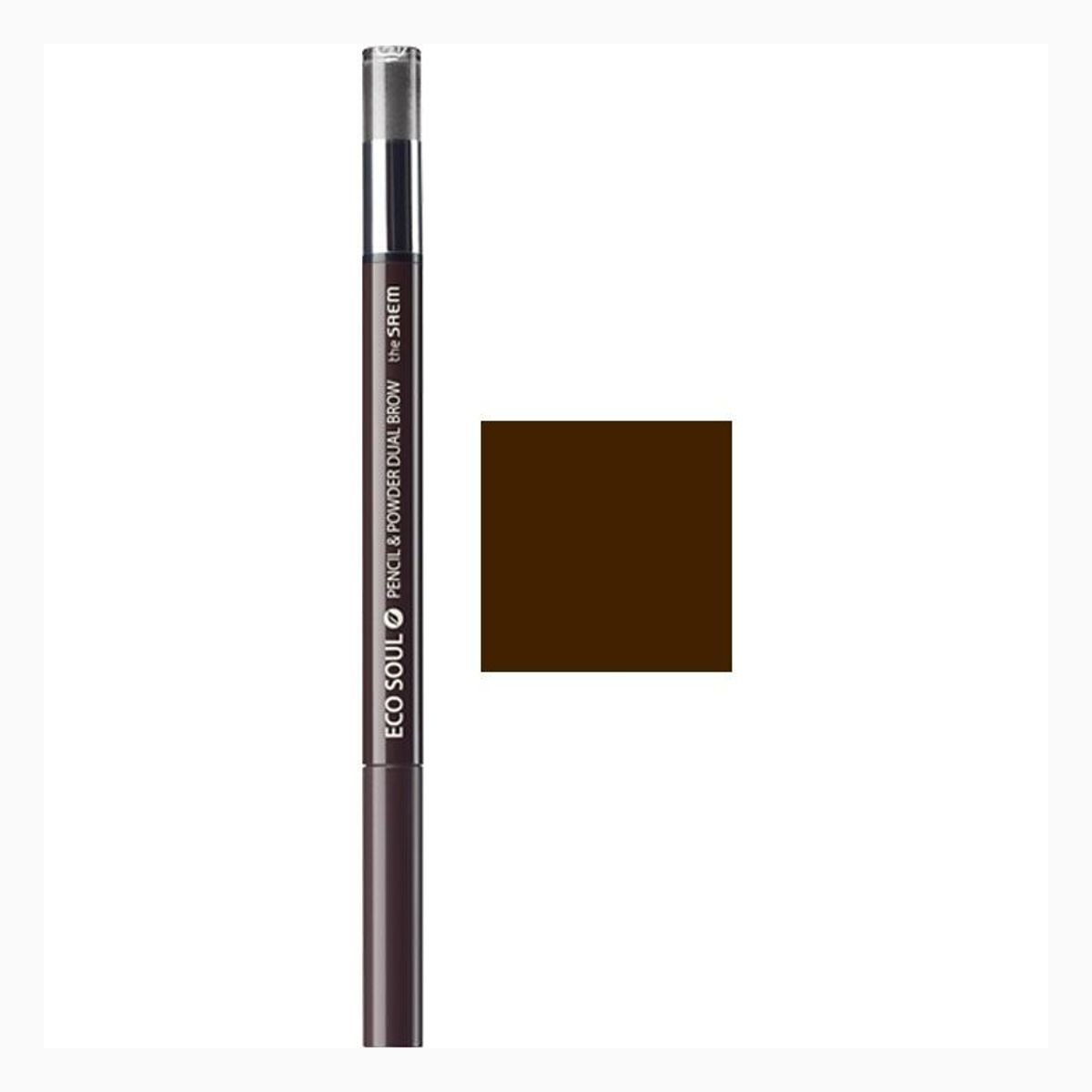 Eco Soul Pencil & Powder Dual Brow 02 Deep Brown