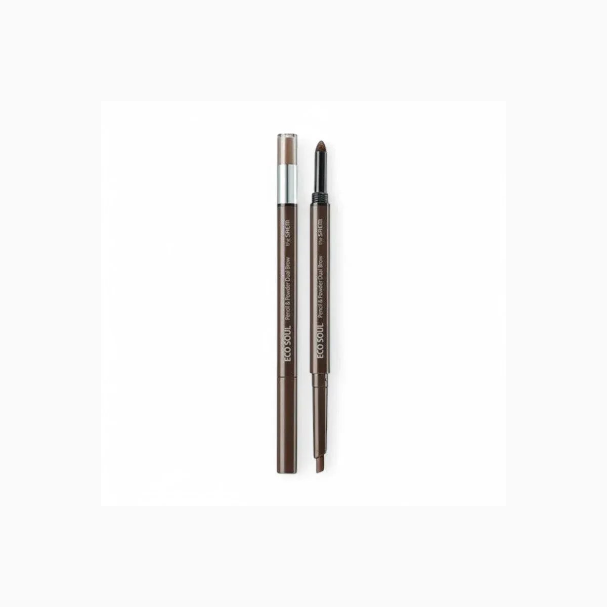 Eco Soul Pencil & Powder Dual Brow 04 Medium Brown