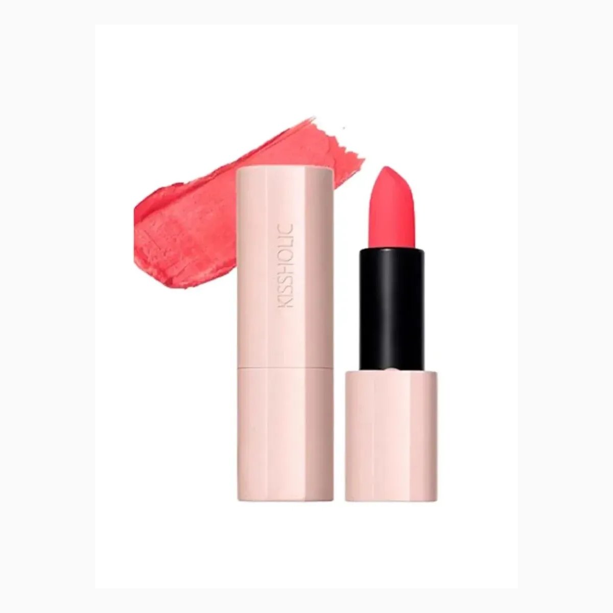 Kissholic Lipstick Matte CR07 Naked Coral