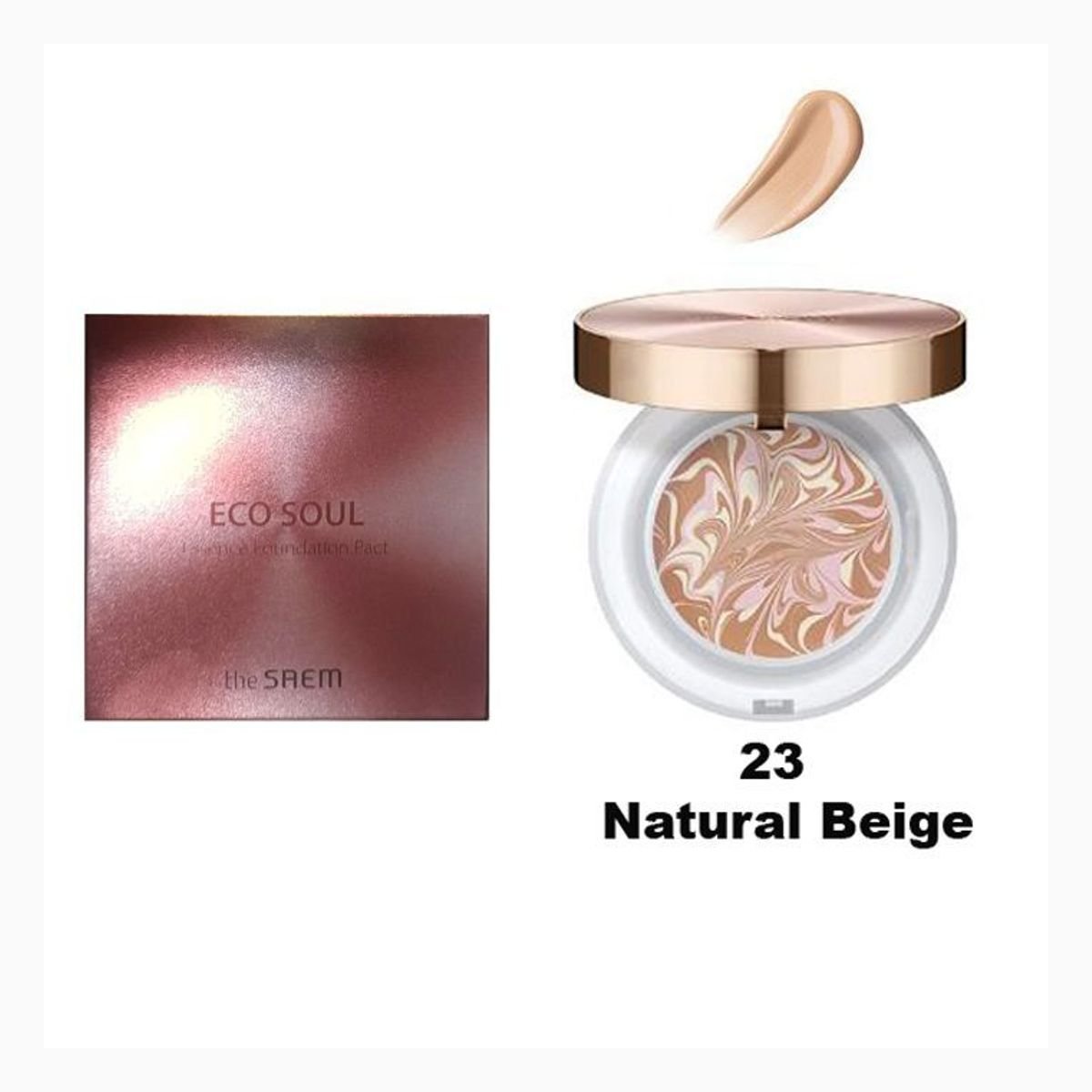 Eco Soul Essence Foundation Pact 23 Natural Beige