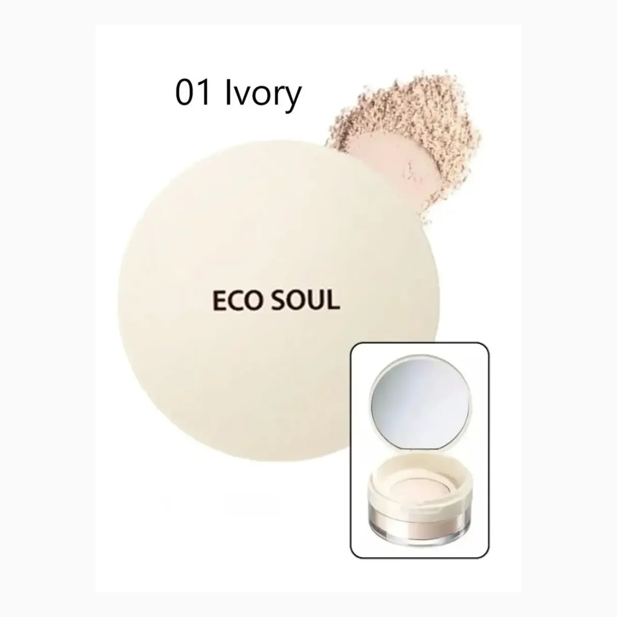 Eco Soul Bounce Powder 01 Ivory