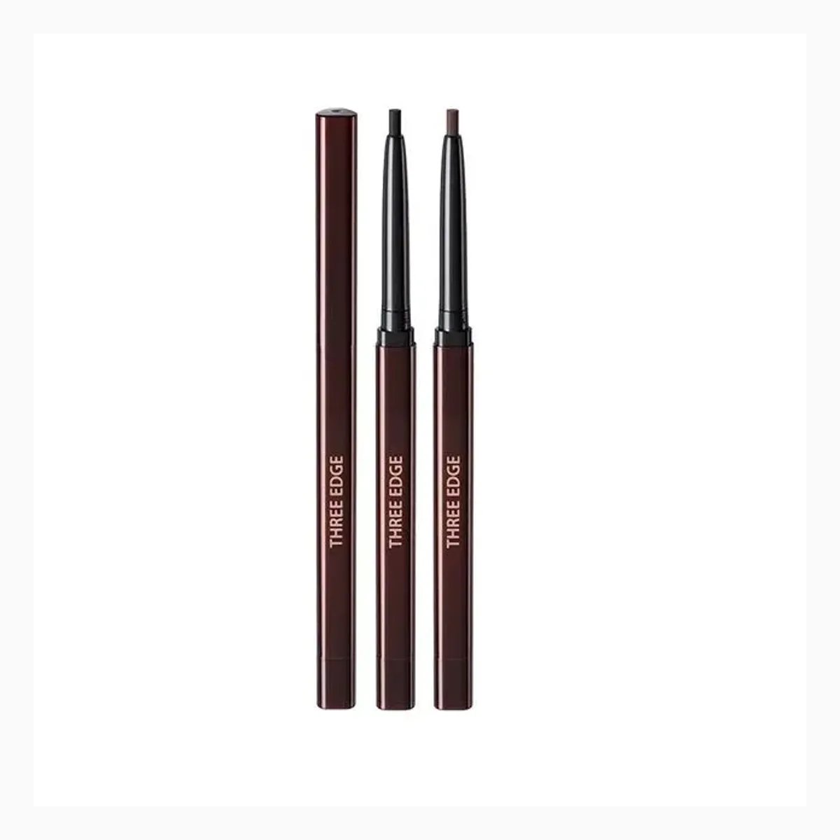 3 Edge Pencil Eyeliner 02 Dark Brown