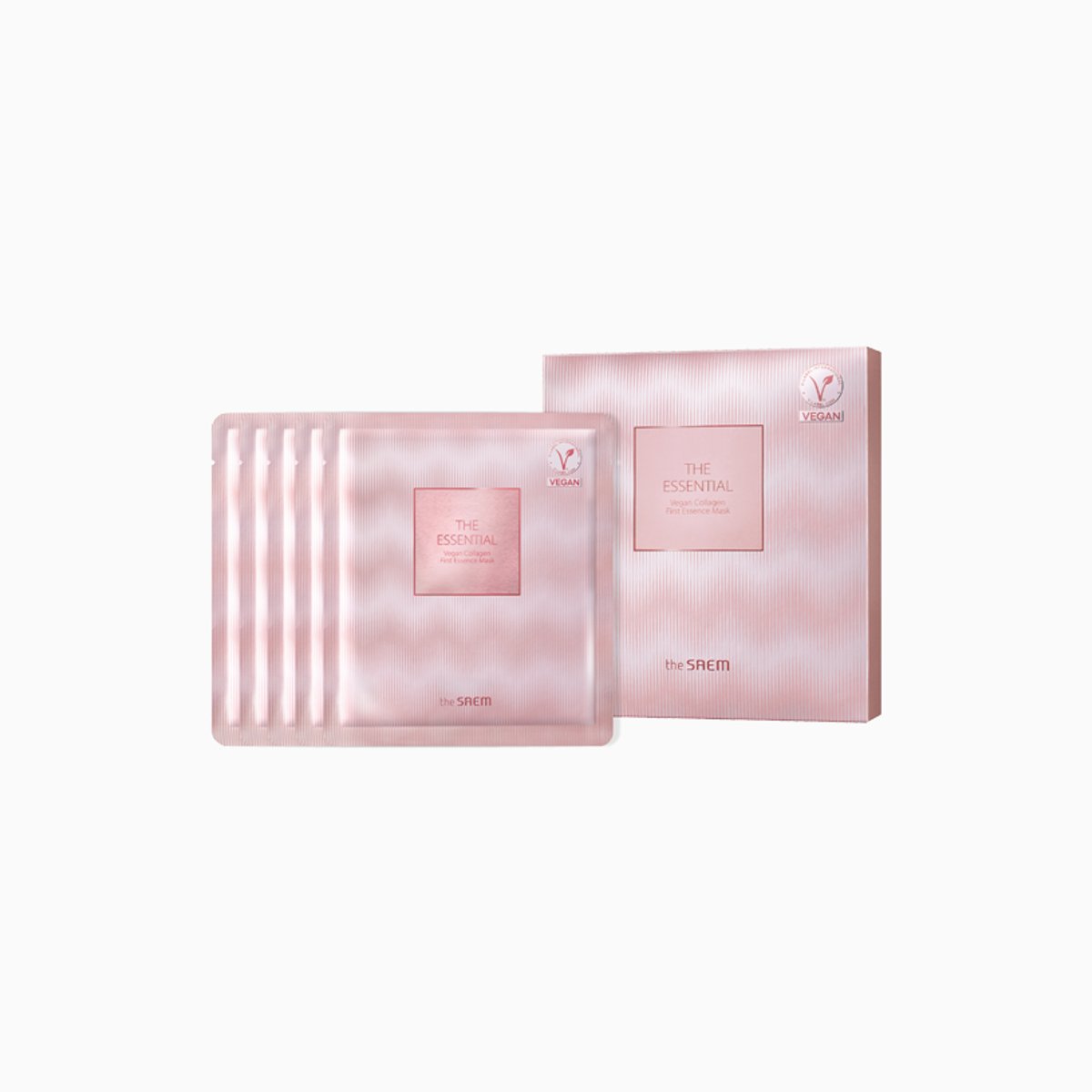the Essential Vegan Collagen First Essence Mask Set_5masks