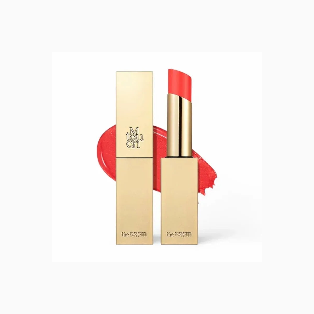 M Touch Shine Lipstick CR01 Peach glace