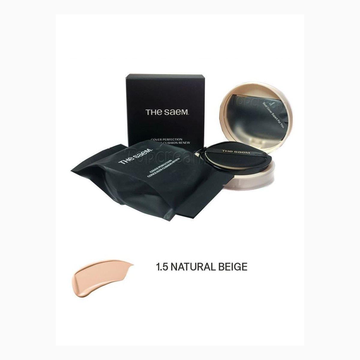 Cover Perfection Concealer Cushion Renew 1.5 Natural Beige(Set)