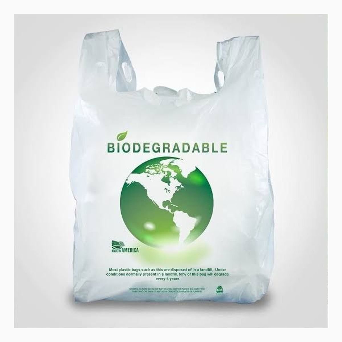 NC.BIODEGRADABLE PLASTIC SHOPPING BAG