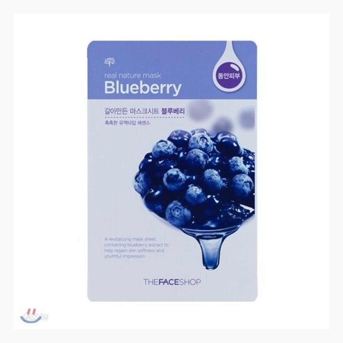 TheFaceShop REAL NATURE.BLUEBERRY FACE MASK