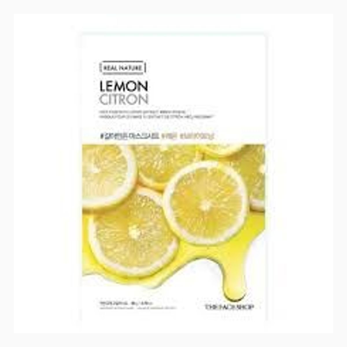 REAL NATURE.LEMON FACE MASK