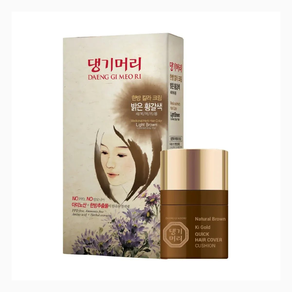 DAENG GI MEO RI Medicinal Herb Hair Color(Light brown)