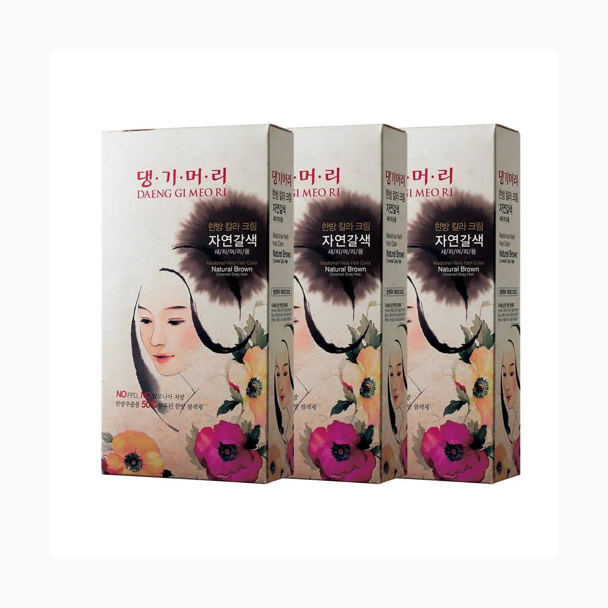 DAENG GI MEO RI Medicinal Herb Hair Color(Natural brown)
