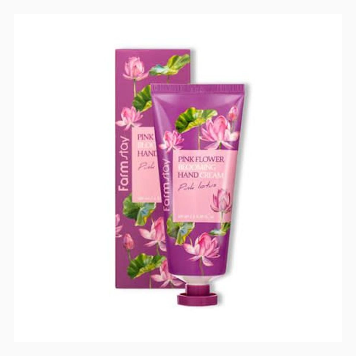 FARMSTAY PINK FLOWER BLOOMING HAND CREAM PINK LOTUS