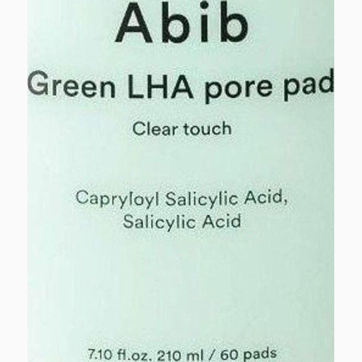 Abib Green LHA pore pad
Clear touch