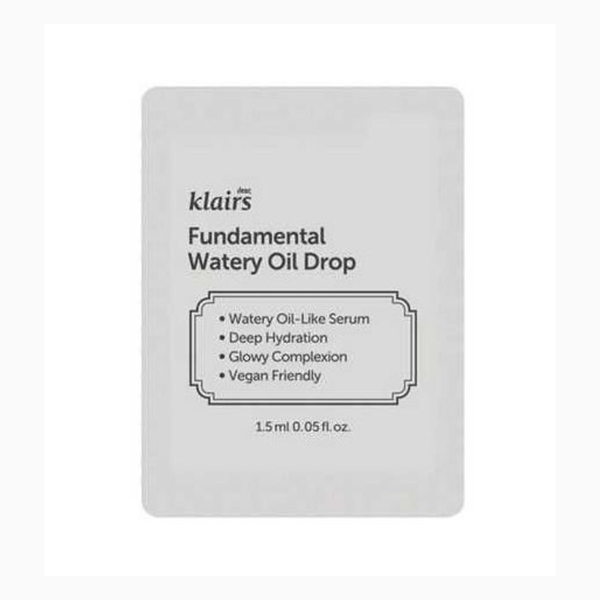 Dear, Klairs Fundamental Watery Oil Drop 50 mL