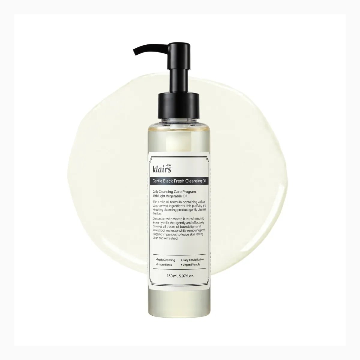 Dear, Klairs Gentle Black Fresh Cleansing Oil 30 mL