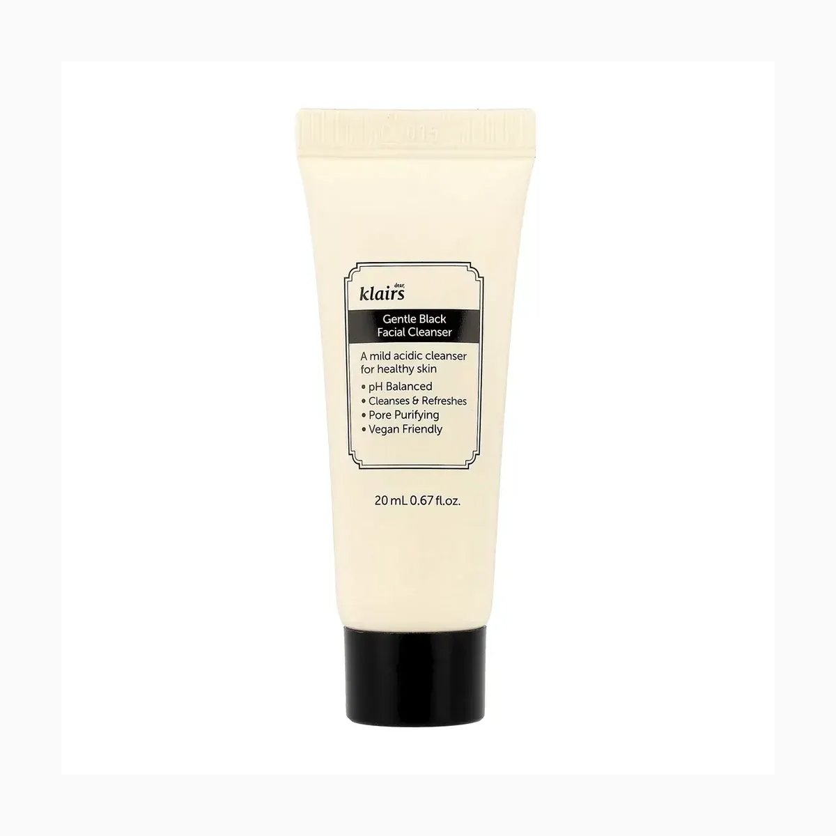 Dear, Klairs Gentle Black Facial Cleanser 20 mL