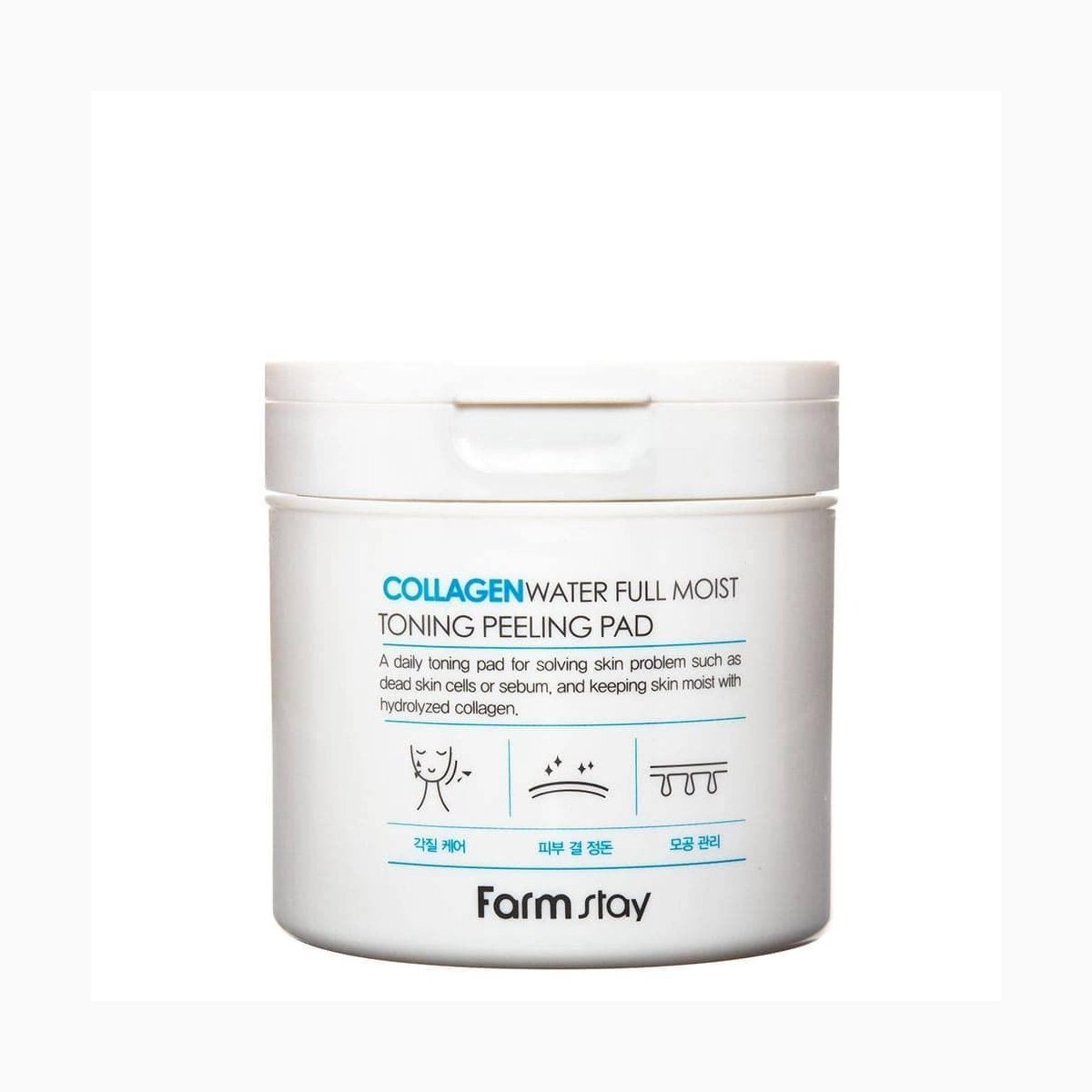 FARMSTAY COLLAGEN WATER FULL MOIST TONING PEELING PAD
