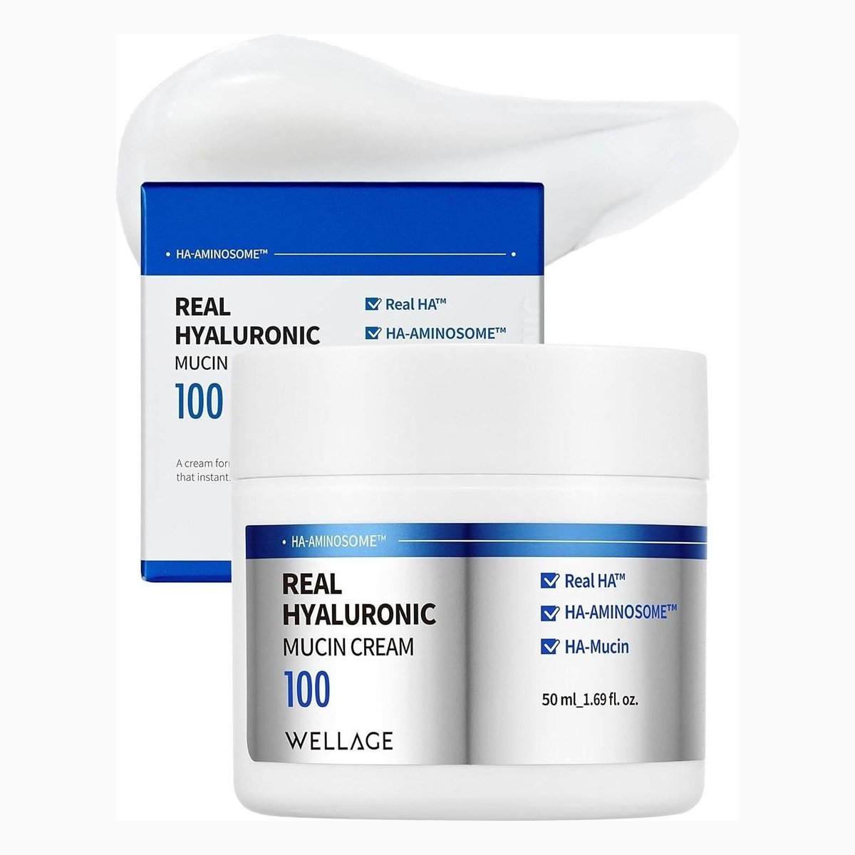 WELLAGE Real Hyaluronic Mucin Cream