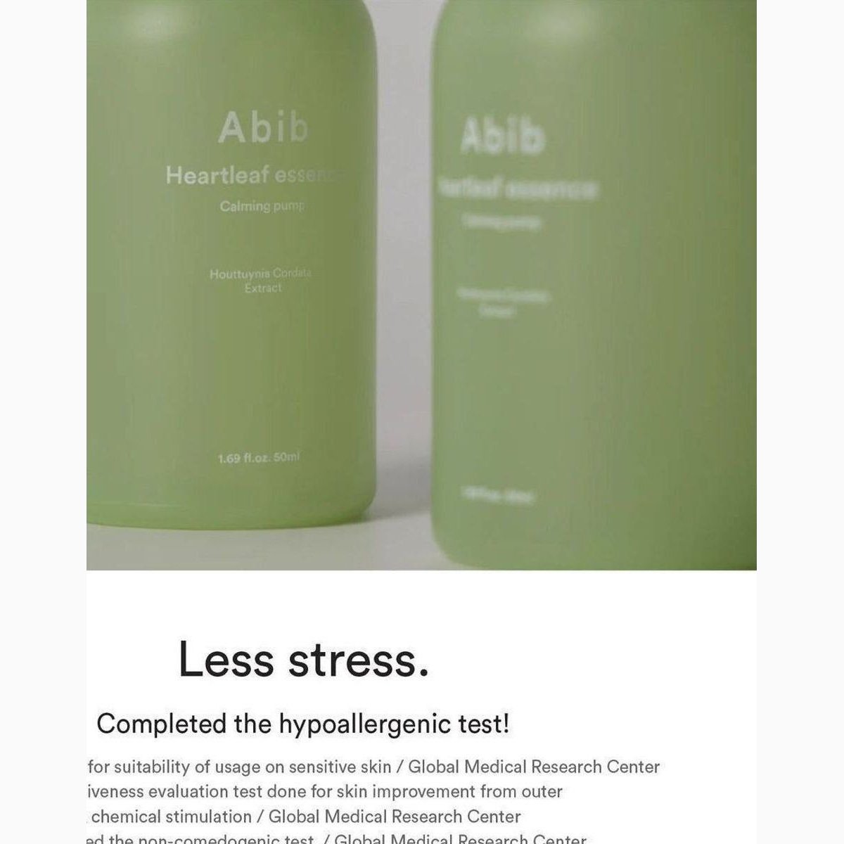 Abib Heartleaf essence
Calming pump