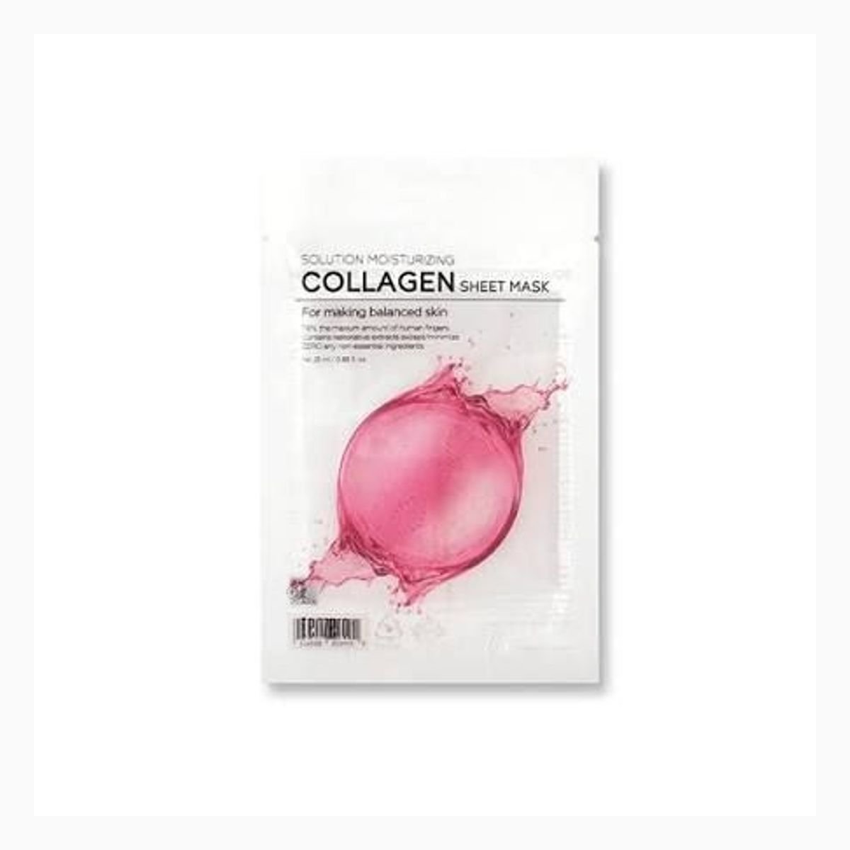 TENZERO SOLUTION MOISTURIZING COLLAGEN SHEET MASK