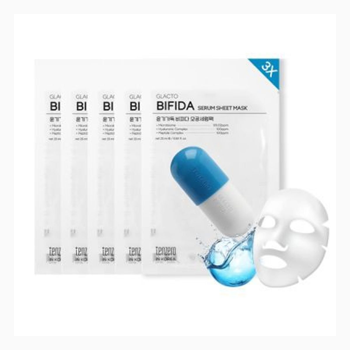 TENZERO 3X GLACTO BIFIDA SERUM SHEET MASK
