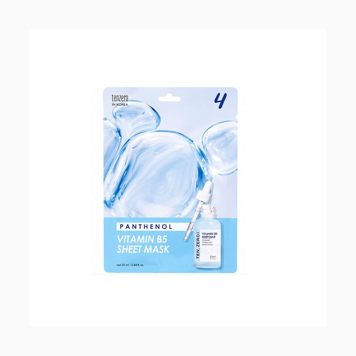 TENZERO PANTHENOL VITAMIN B5 AMPOULE SHEET MASK