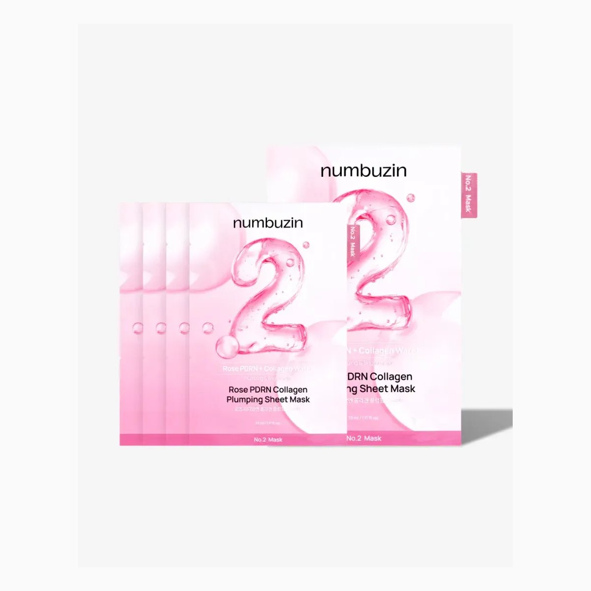 No.2 Rose PDRN Collagen Plumping Sheet Mask (10ea)