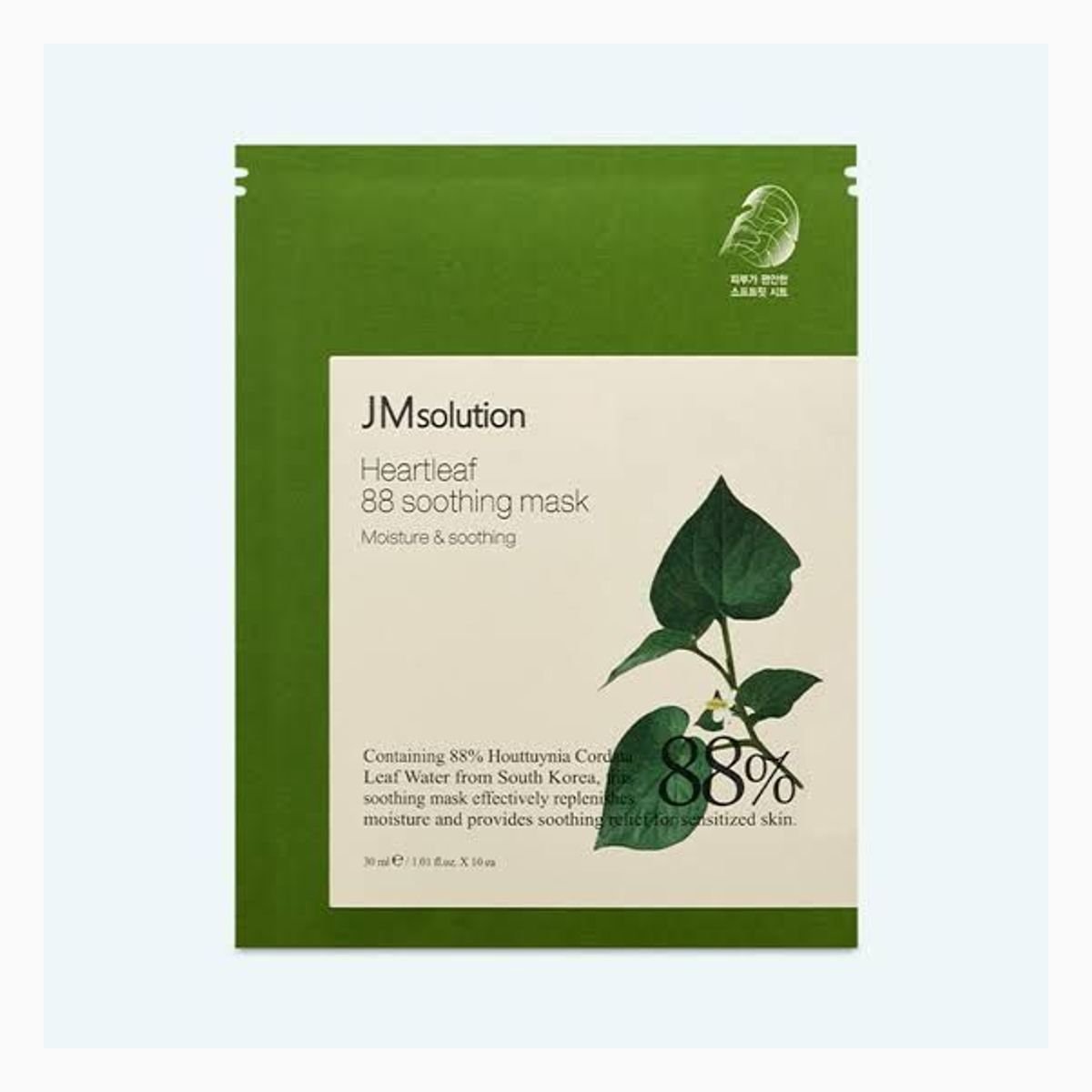 JMSOLUTION HEARTLEAF 88 SOOTHING MASK