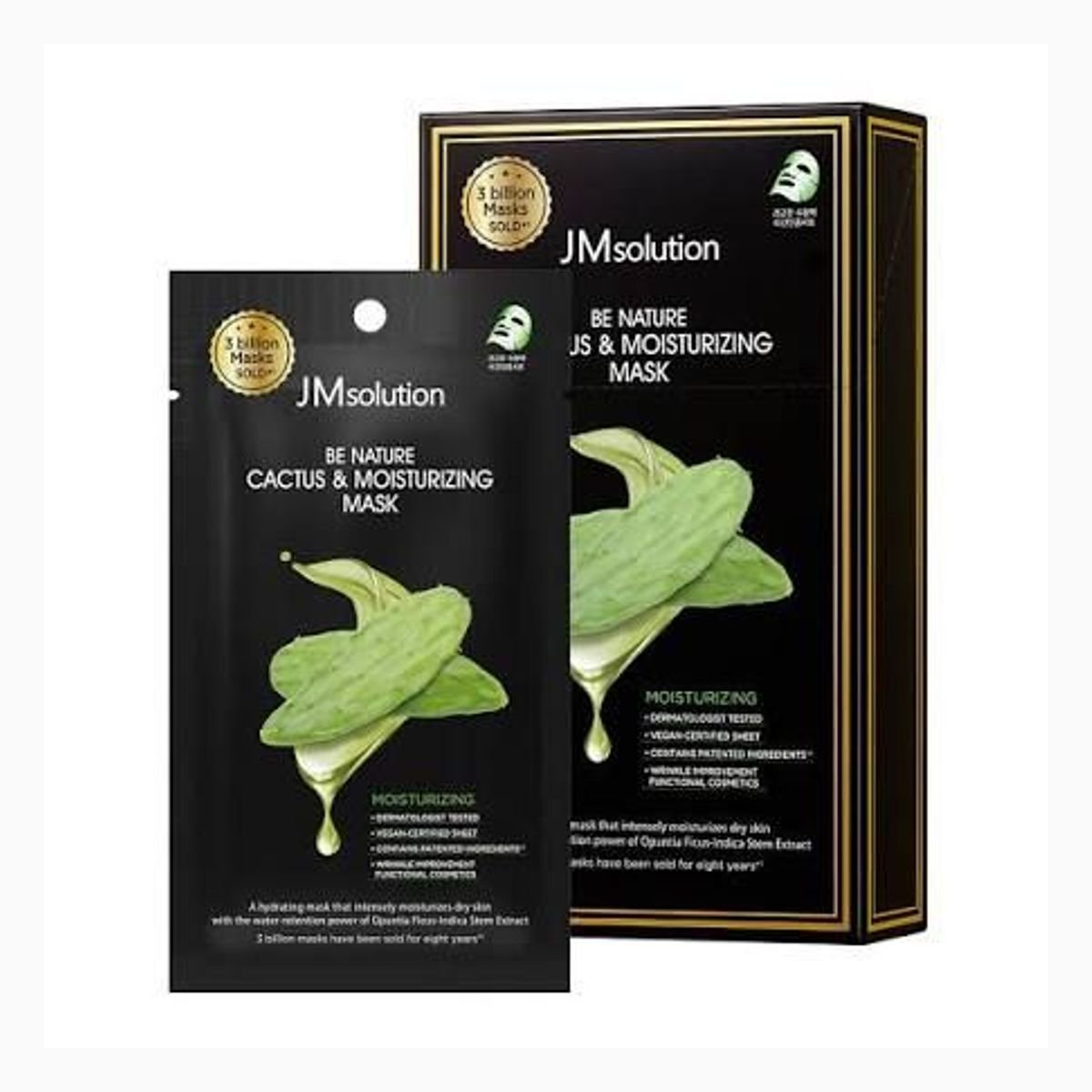 JMSOLUTION BE NATURE CACTUS & MOISTURIZING MASK