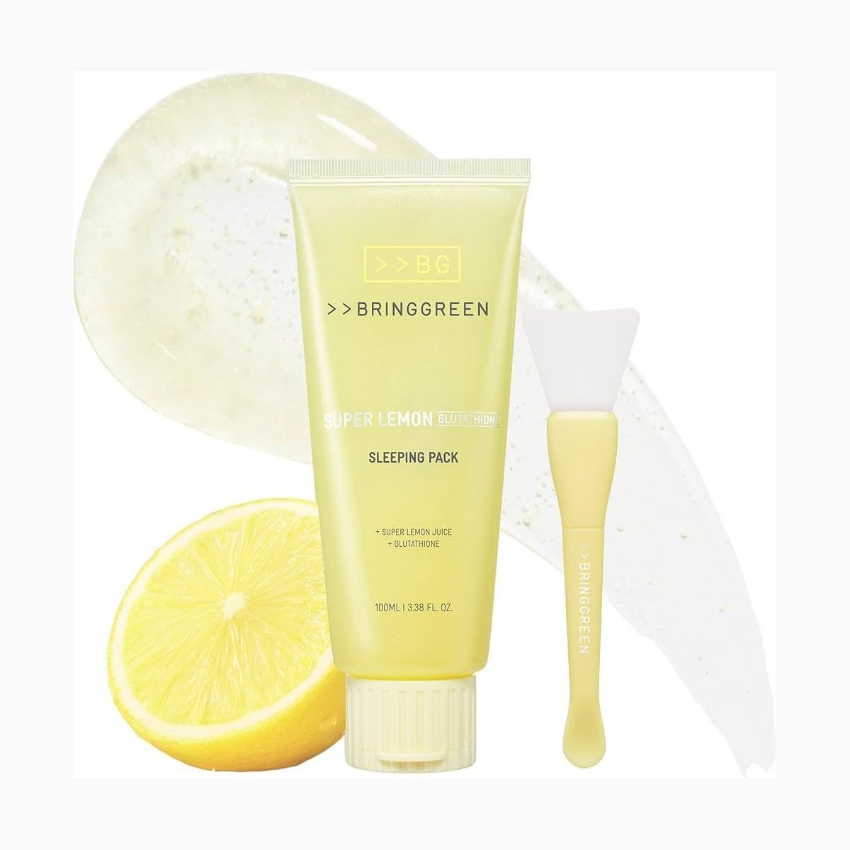 BRING GREEN Super Lemon Glutathione Sleeping Pack(+Free Spatula)