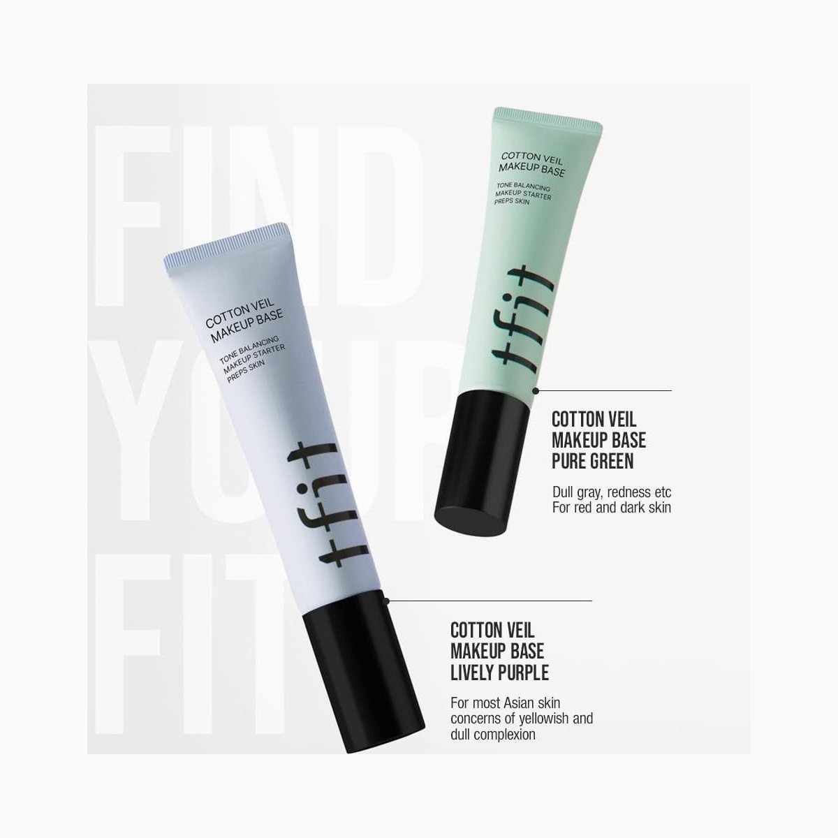 COTTON VEIL MAKEUP BASE
01 PURE GREEN