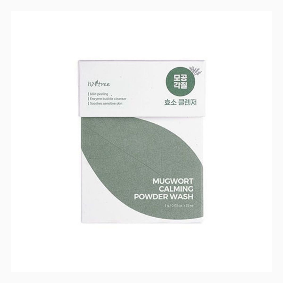 ISNTREE MUGWORT CALMING POWDER WASH 1g*25ea