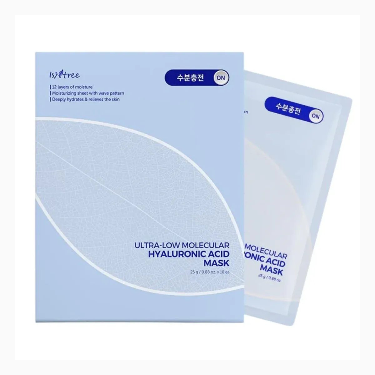 ISNTREE ULTRA-LOW MOLECULAR HYALURONIC ACID MASK 10ea