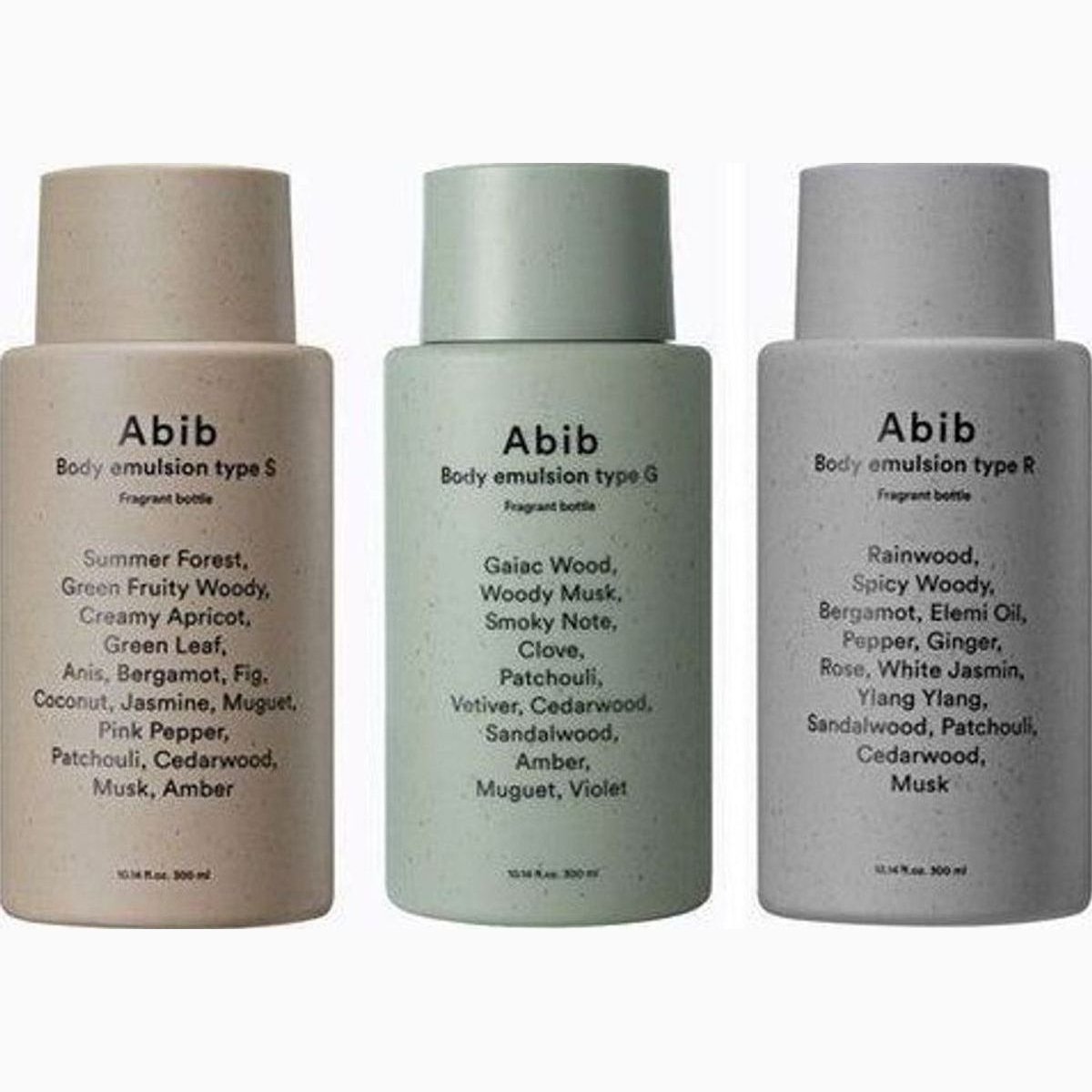 Abib Body emulsion type S
fragrant bottle
