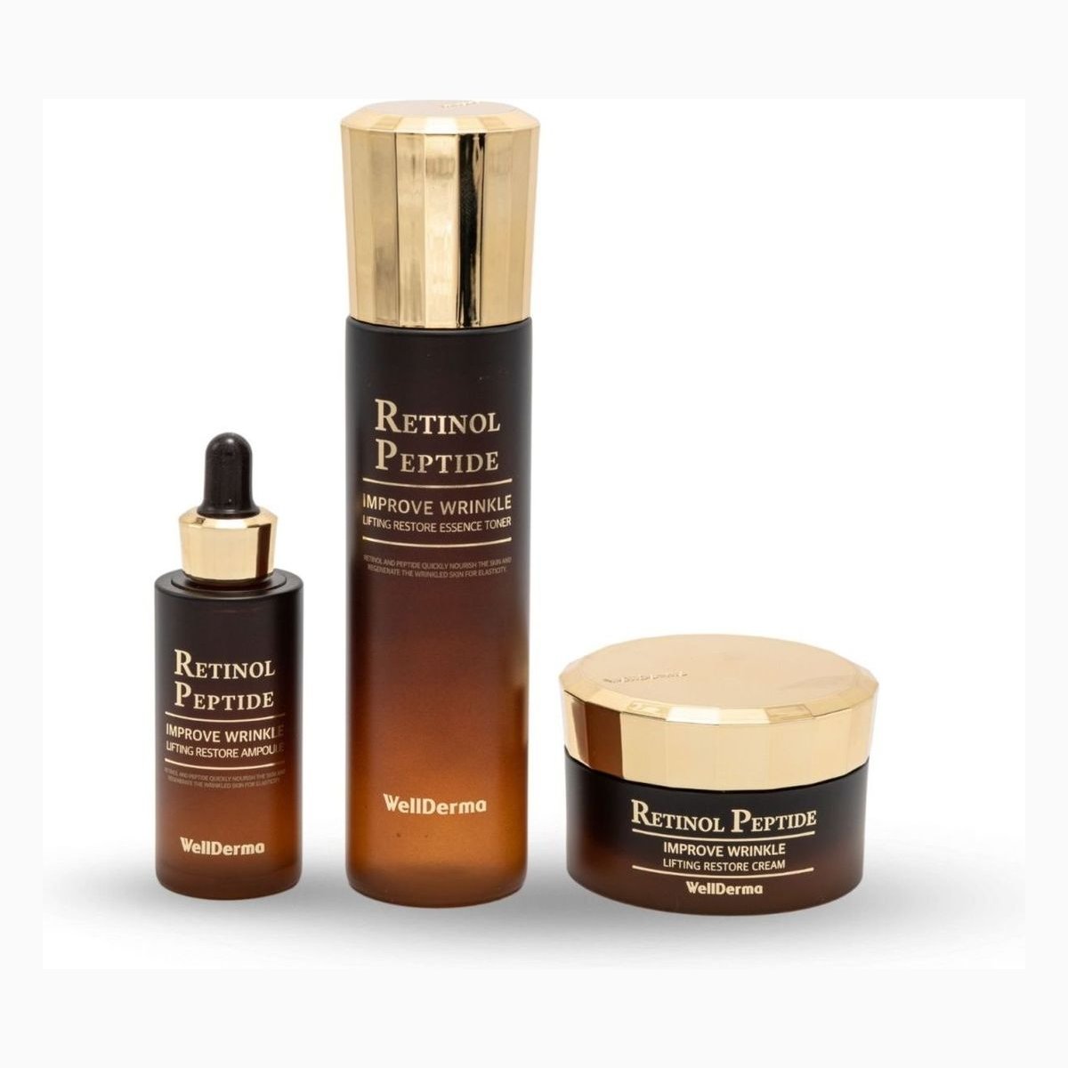 WellDerma wellderma-wellderma-premium-retinol-peptide-lifting-restore-massage-care-set