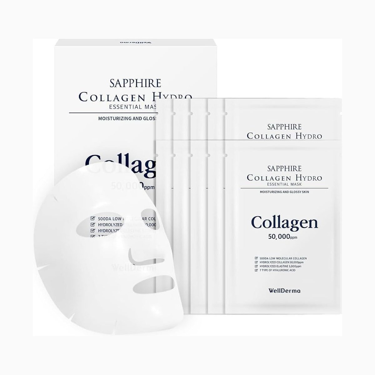 WellDerma wellderma-wellderma-sapphire-collagen-hydro-essential-mask